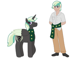 Size: 2048x1536 | Tagged: safe, artist:hazardous-andy, artist:kindheart525, oc, oc only, oc:ambrosia, alicorn, changepony, equestria girls, alicorn oc, clothes, equestria girls-ified, horn, kindverse, magical lesbian spawn, offspring, parent:princess celestia, parent:queen chrysalis, parents:chryslestia, scarf, simple background, transparent background, wings