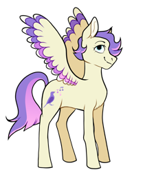 Size: 1024x1228 | Tagged: safe, artist:malphym, oc, oc only, oc:meadowlark, pegasus, pony, magical lesbian spawn, nonbinary, offspring, parent:fluttershy, parent:rarity, parents:flarity, simple background, solo, transparent background