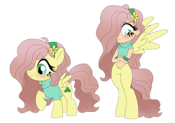 Size: 1200x846 | Tagged: safe, artist:unoriginai, oc, oc only, oc:wooly bear, pegasus, pony, satyr, crossover, crossover ship offspring, cute, female, filly, interspecies offspring, offspring, parent:fluttershy, parent:morty smith, rick and morty, simple background, things breeding that should not breed, transparent background