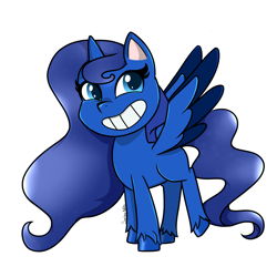 Size: 2500x2500 | Tagged: safe, artist:scribs, oc, oc:eos, alicorn, pony, fallout equestria, fallout equestria: broken bonds, my little pony: pony life, eyelashes, fanfic art, monochrome, simple, smiling, solo, wavey hair