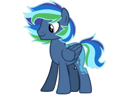 Size: 4500x3375 | Tagged: safe, artist:avatarmicheru, oc, oc:night light dash, pegasus, pony, high res, magical lesbian spawn, male, offspring, parent:princess luna, parent:rainbow dash, parents:lunadash, simple background, solo, stallion, transparent background