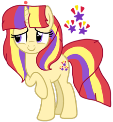 Size: 941x1010 | Tagged: safe, artist:徐詩珮, oc, oc:star sunrise, base used, bubbleverse, magical lesbian spawn, offspring, parent:moondancer, parent:sunset shimmer, parents:moonset, simple background, transparent background