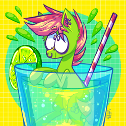 Size: 2048x2048 | Tagged: safe, derpibooru import, oc, drink, gay, lime, male, mojito