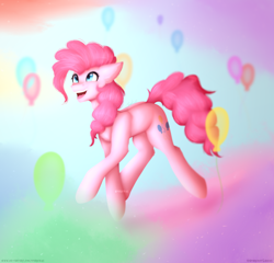 Size: 4800x4600 | Tagged: safe, artist:sparkie45, derpibooru import, pinkie pie, earth pony, pony, absurd resolution, balloon, solo