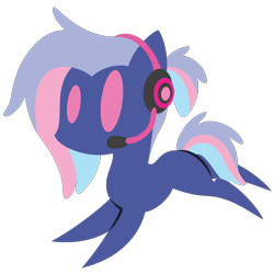 Size: 2100x2100 | Tagged: safe, artist:captshowtime, oc, oc only, oc:bit rate, earth pony, pony, chibi, commission, con mascot, convention, cute, gamer, headphones, icon, mascot, ponyfest, ponyfest online, simple background, solo, transparent background