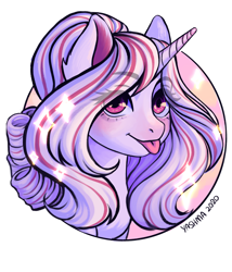 Size: 3000x3500 | Tagged: safe, artist:yashma, oc, oc only, pony, unicorn, raspberry, smiling, solo, sparkles, tongue out