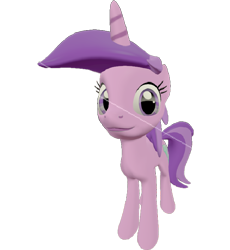 Size: 662x720 | Tagged: safe, artist:topsangtheman, amethyst star, sparkler, pony, unicorn, 3d, looking at you, simple background, solo, source filmmaker, transparent background