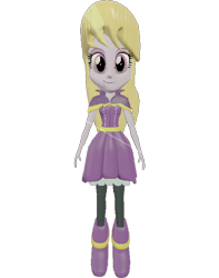 Size: 568x720 | Tagged: safe, artist:topsangtheman, lavender lace, equestria girls, 3d, looking at you, simple background, solo, source filmmaker, transparent background