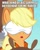 Size: 600x741 | Tagged: safe, derpibooru import, edit, edited screencap, screencap, applejack, earth pony, pony, ppov, blindfold, caption, cropped, image macro, implied rarity, solo, text