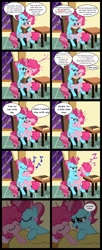 Size: 1280x3152 | Tagged: safe, artist:magerblutooth, derpibooru import, cup cake, pinkie pie, earth pony, pony, bed, bedtime story, blanket, book, chair, comic, crying, female, filly, filly pinkie pie, hug, kissing, onomatopoeia, pillow, singing, sleeping, sound effects, table, tears of joy, window, younger, zzz