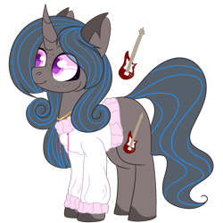 Size: 2500x2500 | Tagged: safe, artist:bublebee123, oc, oc only, oc:firestorm symphony, pony, unicorn, clothes, female, hoodie, jewelry, mare, necklace, simple background, solo, transparent background