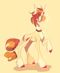 Size: 2060x2474 | Tagged: safe, artist:iheyyasyfox, oc, oc:caspian, pony, unicorn, glasses, male, solo, stallion