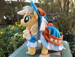 Size: 1280x960 | Tagged: safe, artist:tamlana, derpibooru import, applejack, pony, clothes, dress, irl, photo, plushie, solo