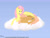 Size: 2828x2121 | Tagged: safe, artist:sydfreak2, derpibooru import, fluttershy, oc, oc:darcy apple, pegasus, pony, cloud, duo, female, filly, lying on a cloud, mare, mother and child, mother and daughter, offspring, on a cloud, parent and child, parent:big macintosh, parent:fluttershy, parents:fluttermac, sleeping, wing blanket