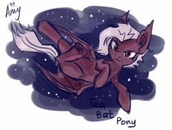 Size: 4000x3000 | Tagged: safe, artist:amy-gamy, derpibooru import, oc, oc only, bat pony, pony, night, solo