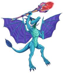 Size: 1920x2235 | Tagged: safe, artist:tauts05, dragon lord ember, princess ember, dragon, armpits, bloodstone scepter, simple background, solo, transparent background