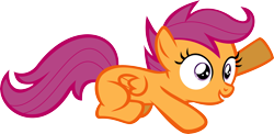 Size: 5252x2557 | Tagged: safe, artist:nero-narmeril, scootaloo, pony, prone, simple background, solo, transparent background, vector