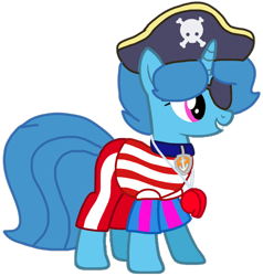 Size: 1020x1071 | Tagged: safe, artist:徐詩珮, spring rain, pony, unicorn, series:sprglitemplight diary, series:sprglitemplight life jacket days, series:springshadowdrops diary, series:springshadowdrops life jacket days, alternate universe, base used, clothes, costume, cute, halloween, halloween costume, holiday, lifeguard, lifeguard spring rain, paw patrol, pirate, simple background, transparent background, zuma (paw patrol)