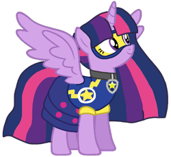 Size: 1059x968 | Tagged: safe, artist:徐詩珮, twilight sparkle, twilight sparkle (alicorn), alicorn, pony, series:sprglitemplight diary, series:sprglitemplight life jacket days, series:springshadowdrops diary, series:springshadowdrops life jacket days, alternate universe, base used, chase (paw patrol), clothes, costume, cute, halloween, halloween costume, paw patrol, simple background, transparent background