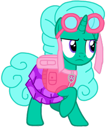 Size: 892x1053 | Tagged: safe, artist:徐詩珮, glitter drops, pony, unicorn, series:sprglitemplight diary, series:sprglitemplight life jacket days, series:springshadowdrops diary, series:springshadowdrops life jacket days, alternate universe, angry, base used, clothes, cute, glitter drops is not amused, paw patrol, simple background, skye (paw patrol), transparent background, unamused