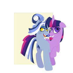 Size: 1600x1600 | Tagged: safe, artist:skulljooce, twilight sparkle, unicorn twilight, oc, oc:shooting star, pegasus, pony, unicorn, conjoined, conjoined twins, fusion