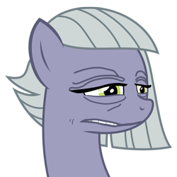 Size: 2761x2761 | Tagged: artist needed, safe, limestone pie, earth pony, pony, 4chan, cringing, female, high res, mare, meme, simple background, solo, transparent background, wrinkles