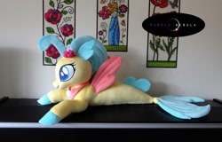 Size: 1280x820 | Tagged: safe, artist:purplenebulastudios, princess skystar, my little pony: the movie, irl, photo, plushie, sea filly, solo, younger