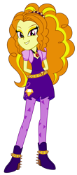 Size: 1500x3410 | Tagged: safe, artist:sketchmcreations, adagio dazzle, equestria girls, clothes, commission, female, gem, hands behind back, looking at you, simple background, siren gem, skirt, smiling, solo, transparent background, vector