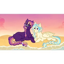 Size: 1920x1920 | Tagged: safe, artist:malphym, oc, oc only, oc:indigo, oc:oasis (azure art wave), earth pony, pegasus, pony, female, mare, prone