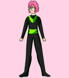 Size: 1600x1800 | Tagged: safe, artist:unikitty66, derpibooru import, oc, oc only, oc:pink clouds (ice1517), human, blushing, clothes, commission, humanized, humanized oc, male, pink background, simple background, solo, the washouts, uniform, washouts uniform