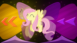 Size: 3840x2160 | Tagged: safe, artist:dashiesparkle edit, artist:laszlvfx, derpibooru import, edit, fluttershy, pegasus, pony, solo, wallpaper, wallpaper edit