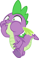 Size: 4001x5925 | Tagged: safe, artist:memnoch, spike, dragon, male, puffy cheeks, simple background, solo, transparent background, vector