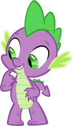 Size: 3327x5868 | Tagged: safe, artist:memnoch, spike, dragon, cute, happy, male, simple background, smiling, solo, spikabetes, transparent background, vector