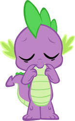 Size: 3653x5884 | Tagged: safe, artist:memnoch, spike, dragon, eyes closed, male, simple background, solo, transparent background, vector