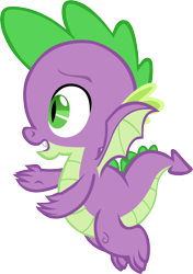 Size: 4219x6001 | Tagged: safe, artist:memnoch, spike, dragon, flying, male, simple background, solo, transparent background, vector, winged spike