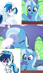 Size: 632x1076 | Tagged: safe, artist:zahrapony, derpibooru import, trixie, oc, exploitable meme, heterochromia, trixie fixing meme