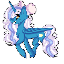 Size: 1000x1000 | Tagged: safe, artist:anvical, oc, oc:fleurbelle, alicorn, pony, adorabelle, alicorn oc, bow, cute, female, golden eyes, hair bow, horn, mare, simple background, transparent background, wings