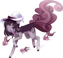 Size: 1280x1186 | Tagged: safe, artist:milquebun, oc, oc:chiari, pegasus, pony, colored wings, crying, female, hat, mare, simple background, solo, transparent background, wings, witch hat