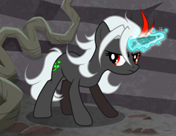 Size: 1283x996 | Tagged: safe, artist:thurder2020, oc, oc only, oc:deadleaf, pony, unicorn, glowing horn, horn, magic