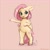 Size: 2000x2000 | Tagged: safe, artist:miokomata, derpibooru import, fluttershy, pegasus, pony, semi-anthro, belly button, bipedal, blushing, chest fluff, colored hooves, cute, female, freckles, freckleshy, high res, looking at you, mare, open mouth, pink background, shyabetes, signature, simple background, smol, solo