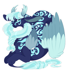 Size: 2500x2700 | Tagged: safe, artist:gigason, oc, draconequus, hybrid, high res, interspecies offspring, offspring, parent:discord, parent:princess luna, parents:lunacord, simple background, solo, transparent background