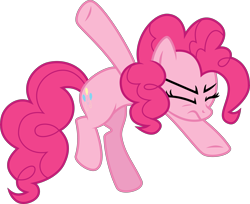 Size: 4907x4000 | Tagged: safe, artist:melisareb, derpibooru import, pinkie pie, earth pony, pony, spoiler:cakes for the memories, spoiler:mlp friendship is forever, .svg available, absurd resolution, bipedal, cakes for the memories, eyes closed, female, mare, simple background, solo, transparent background, vector