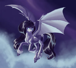 Size: 1500x1336 | Tagged: safe, artist:kirillk, oc, oc only, oc:raven, bat pony, pony, solo