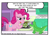 Size: 2048x1536 | Tagged: safe, artist:eel's stuff, derpibooru import, gummy, pinkie pie, earth pony, pony, dialogue, engrish, garfield, meme, oven, ponified, speech bubble, stroke