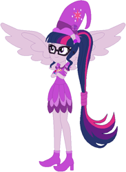 Size: 481x657 | Tagged: safe, artist:selenaede, artist:user15432, sci-twi, twilight sparkle, human, equestria girls, barely eqg related, base used, boots, clothes, cosplay, costume, crossed arms, crossover, cutie mark, ear piercing, earring, geode of telekinesis, glasses, gloves, hat, jewelry, magical doremi, magical geodes, ojamajo doremi, piercing, ponied up, scitwilicorn, shoes, wings, witch, witch apprentice, witch costume, witch hat