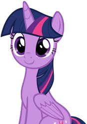 Size: 5600x8020 | Tagged: safe, artist:andoanimalia, twilight sparkle, twilight sparkle (alicorn), alicorn, pony, a-dressing memories, spoiler:a-dressing memories, spoiler:mlp friendship is forever, cute, female, mare, simple background, sitting, smiling, solo, transparent background, twiabetes, vector