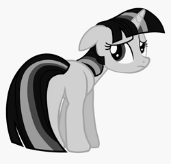 Size: 860x825 | Tagged: safe, artist:bobthelurker, color edit, edit, twilight sparkle, unicorn twilight, pony, unicorn, black and white, colored, female, grayscale, mare, monochrome, plot, simple background, vector, white background