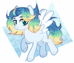 Size: 1600x1351 | Tagged: safe, artist:toffeelavender, oc, pegasus, pony, female, mare, solo, two toned wings, wings