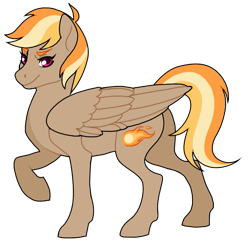 Size: 773x759 | Tagged: safe, artist:trippinmars, oc, oc:sunny blaze, pegasus, pony, female, mare, offspring, parent:dumbbell, parent:rainbow dash, parents:dumbdash, simple background, solo, transparent background