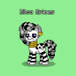 Size: 332x332 | Tagged: safe, oc, oc:zilco spices, pony, zebra, angry, depressed, gold, jewelry, male, pony town, solo, zebra oc